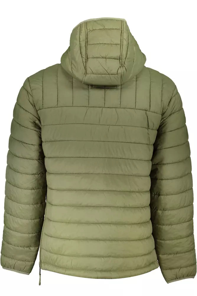 Green Polyamide Men Jacket