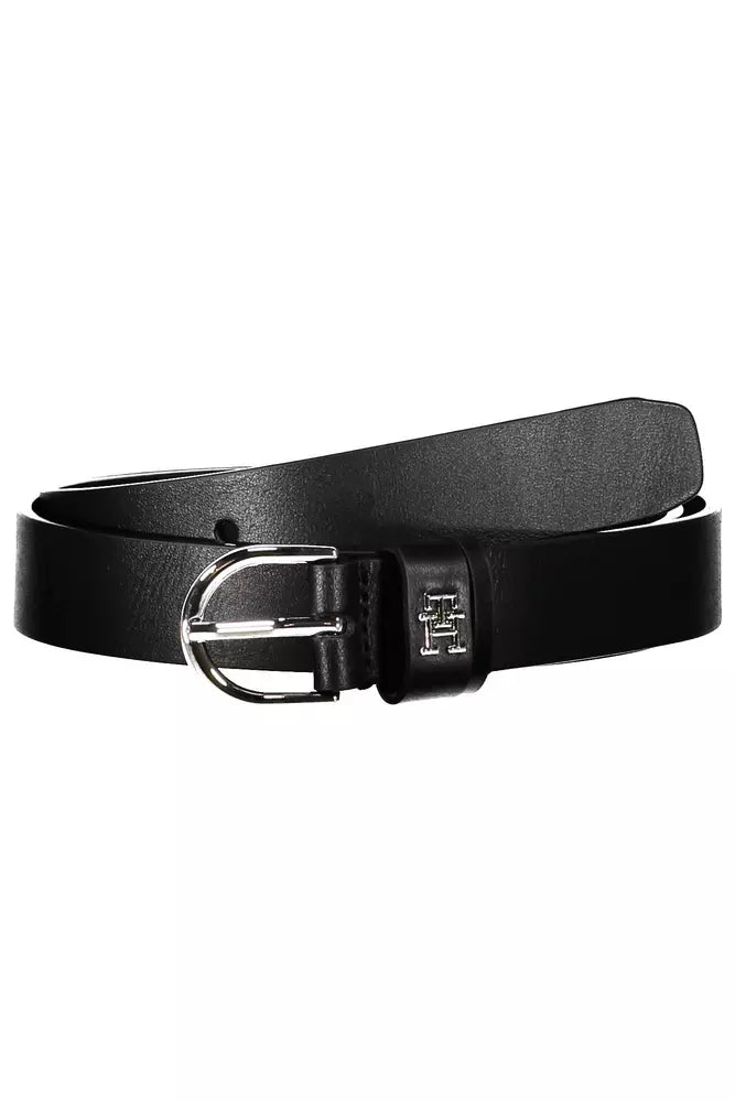 Black Leather Women Belt