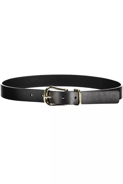 Black Leather Women Belt