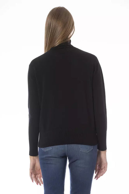 Black Wool Women Sweater