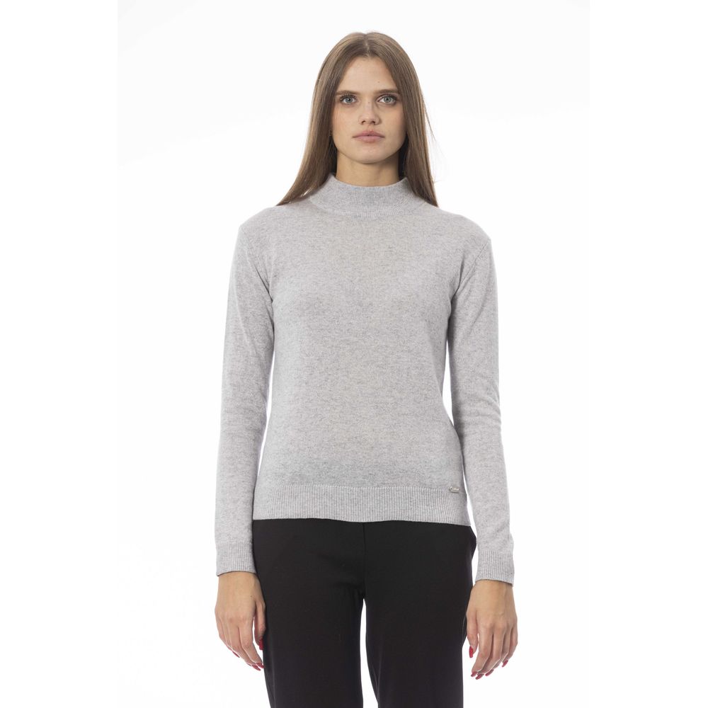 Gray Cashmere Women Sweater