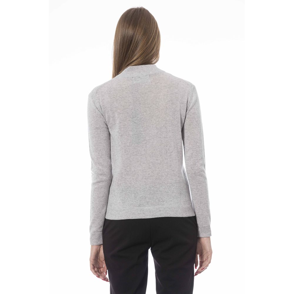 Gray Cashmere Women Sweater