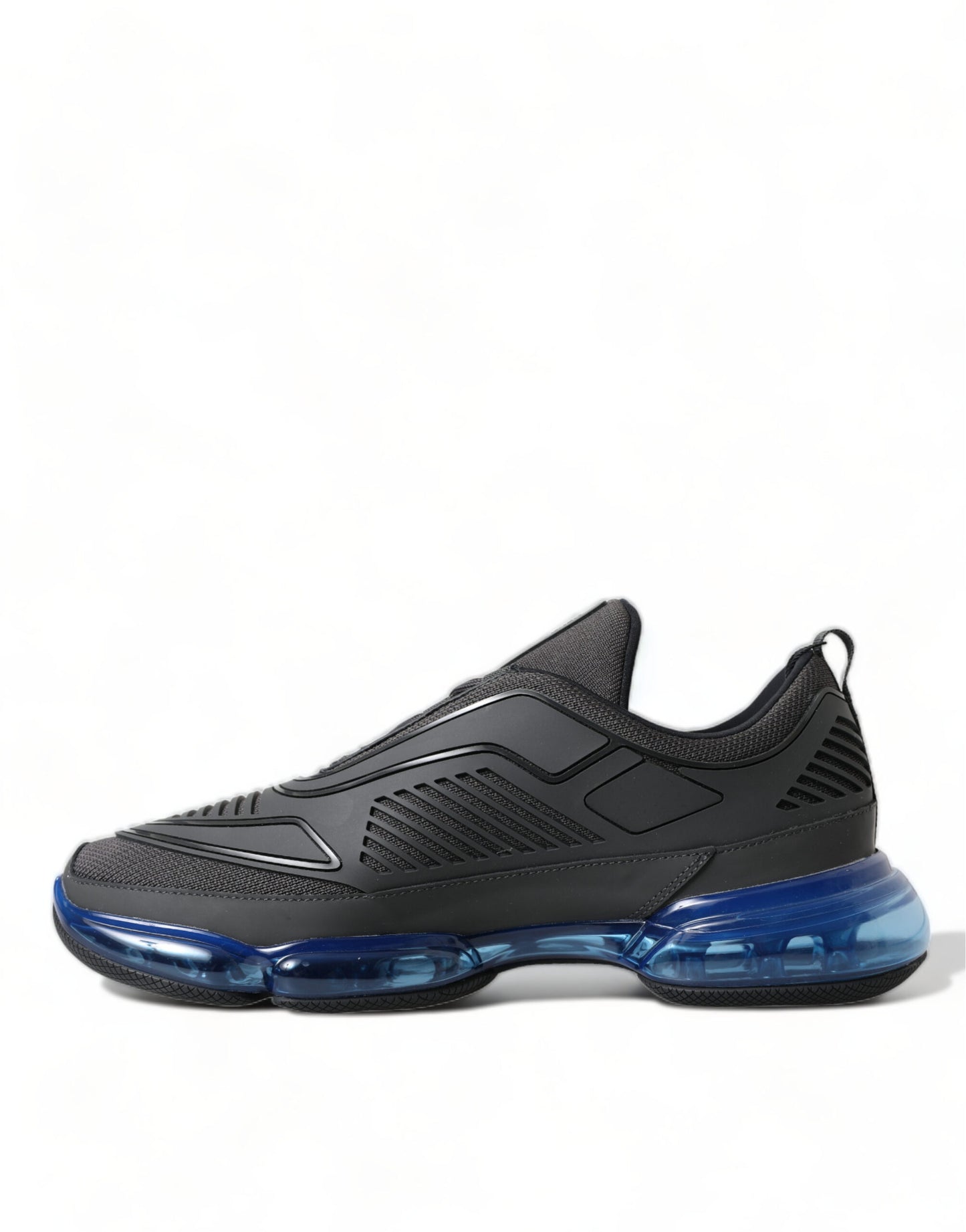 Elegant Men's Black Mesh Sneakers