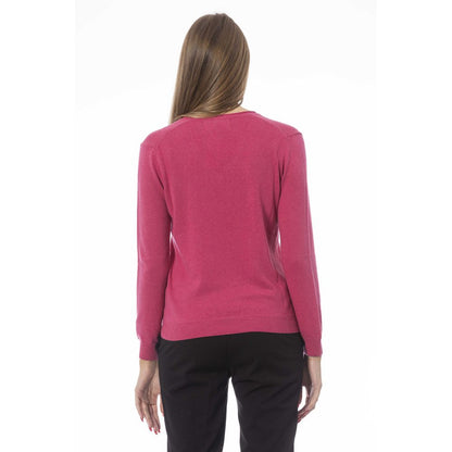 Fuchsia Cashmere Women Sweater