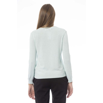 Light Blue Cashmere Women Sweater