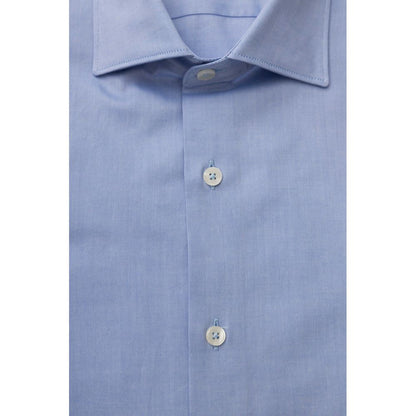 Light Blue Cotton Men Shirt