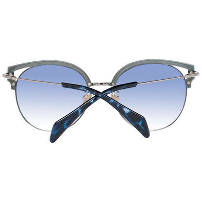 Chic Blue Gradient Butterfly Sunglasses