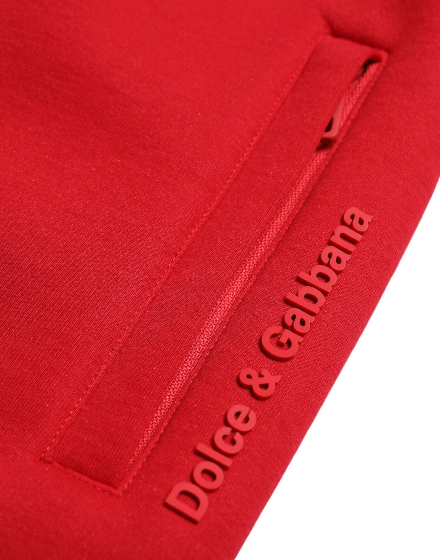 Sizzling Red Cotton Blend Jogger Pants