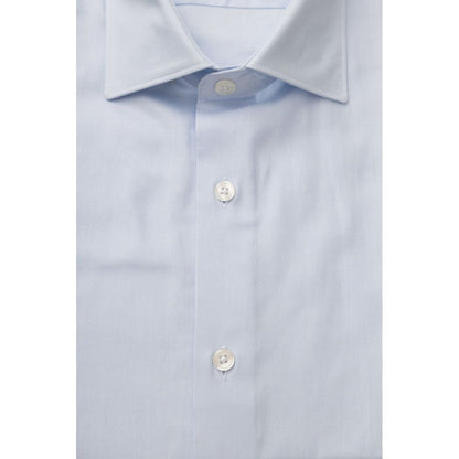 "Light Blue Cotton Men Shirt"