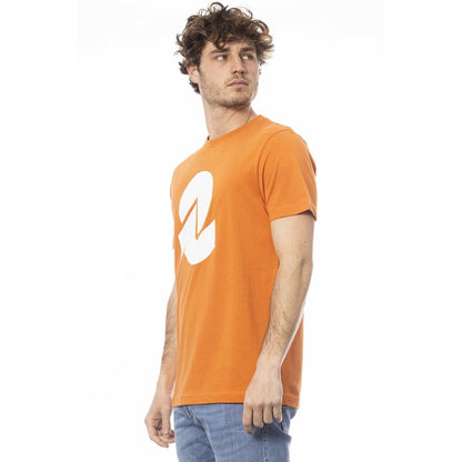 Orange Cotton Men T-Shirt