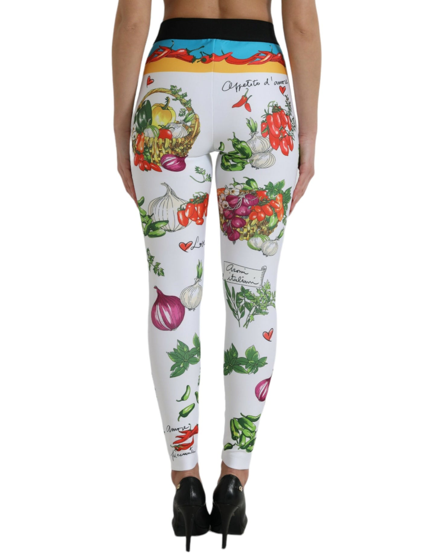 Elegant High Waist Printed Leggings