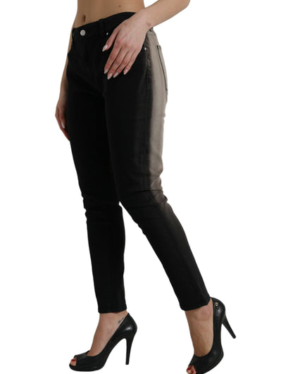 Elegant Mid-Waist Stretch Jeans