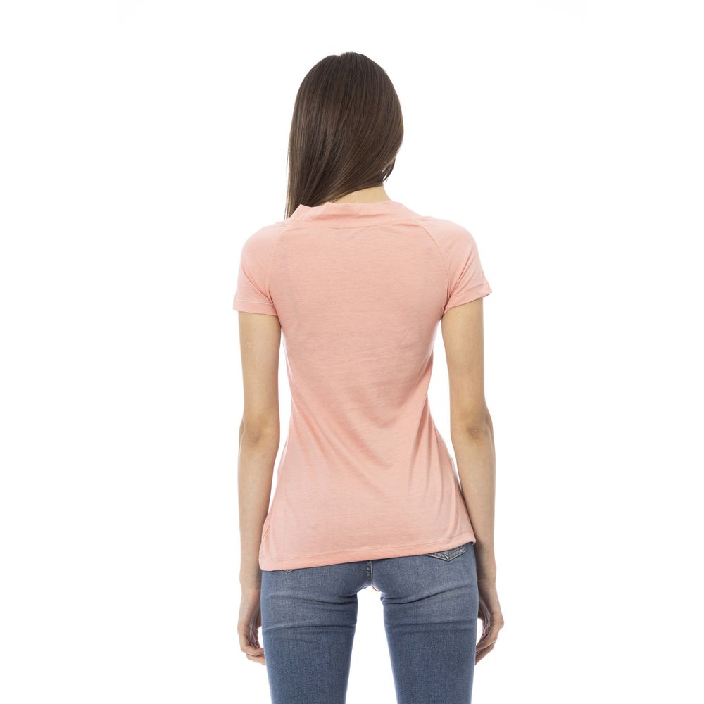 Pink Cotton Women Top