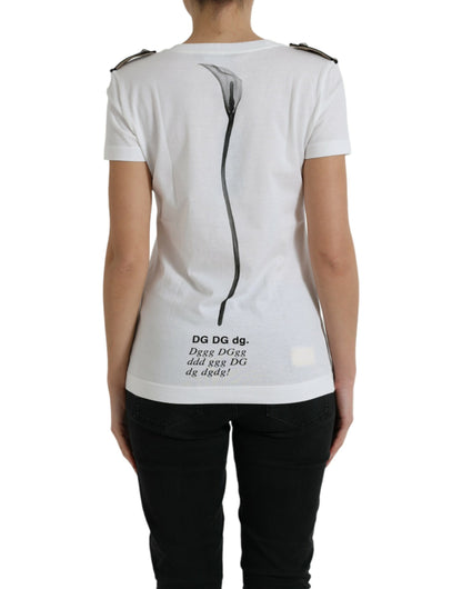 Elegant Monochrome Crew Neck T-Shirt