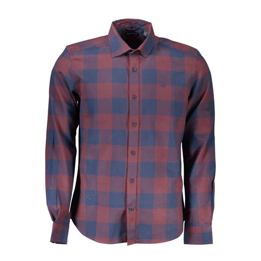 Red Cotton Men Shirt