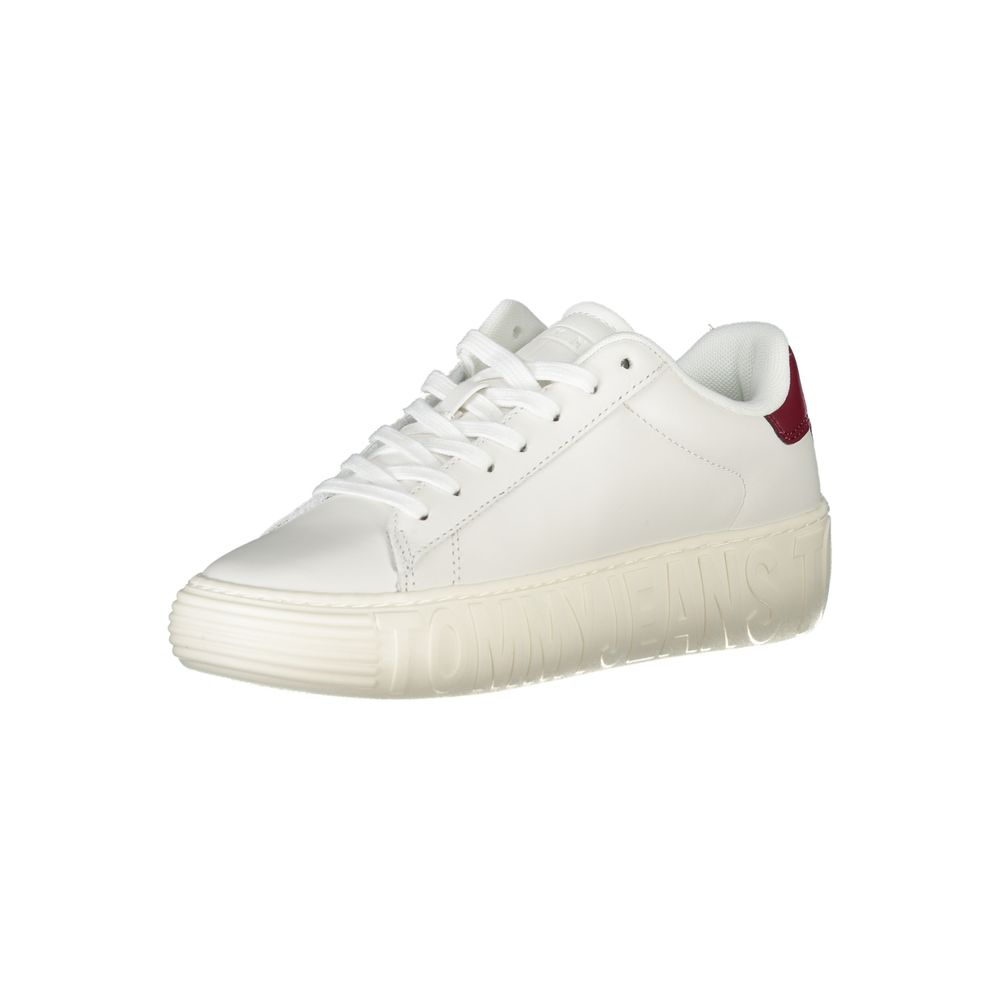 White Leather Women Sneaker