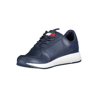 Blue Polyethylene Men Sneaker