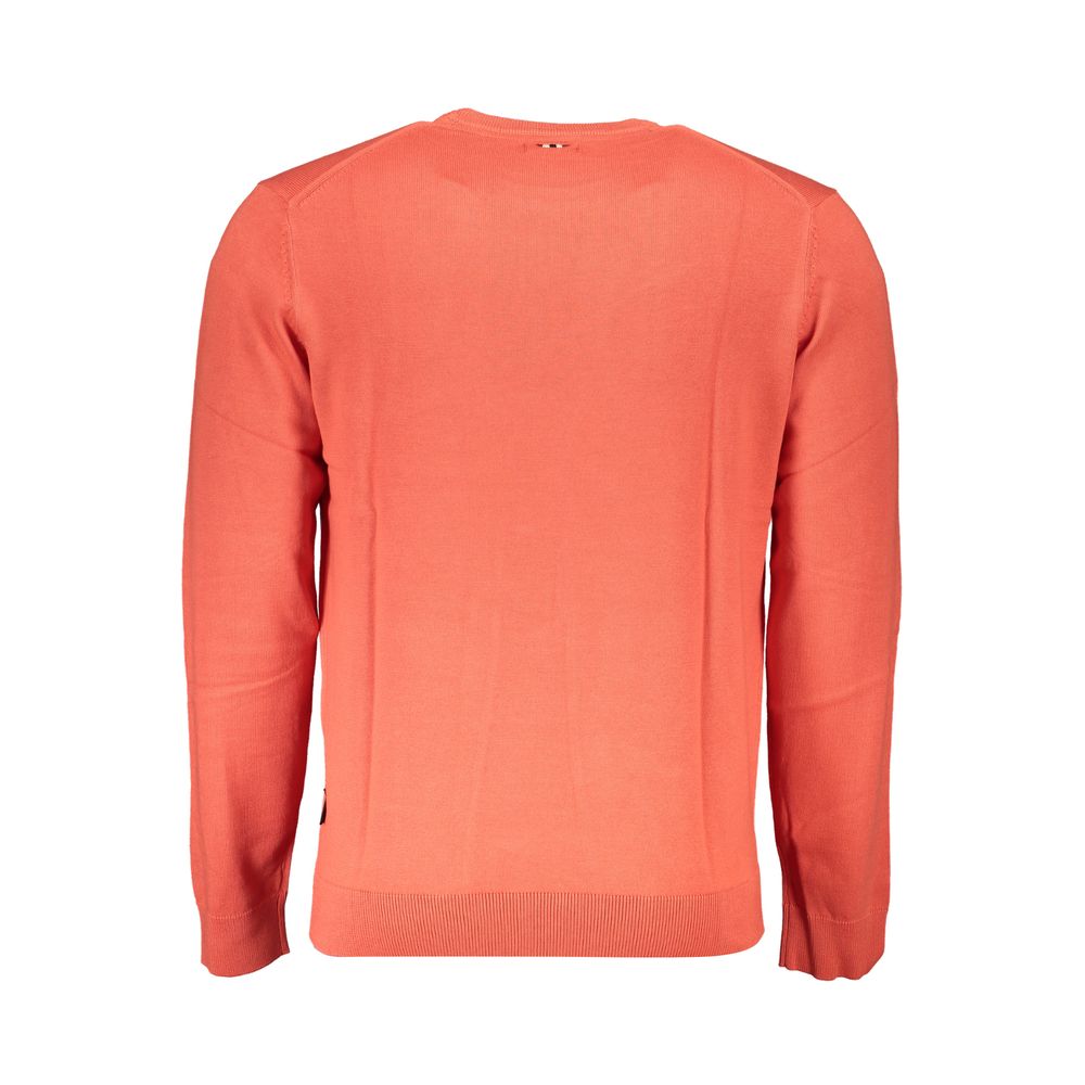 Red Cotton Men Sweater