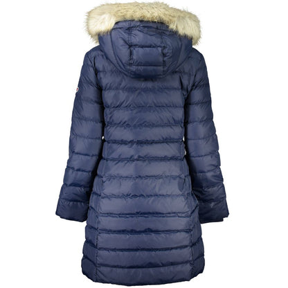 Blue Polyester Women Jacket