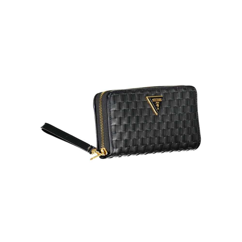 Elegant Black Multi-Compartment Wallet