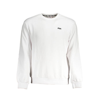 Eco-Conscious White Crew Neck Sweater