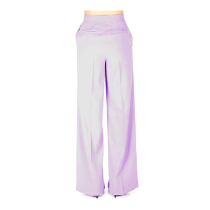 Elegant High-Waist Crepe Trousers