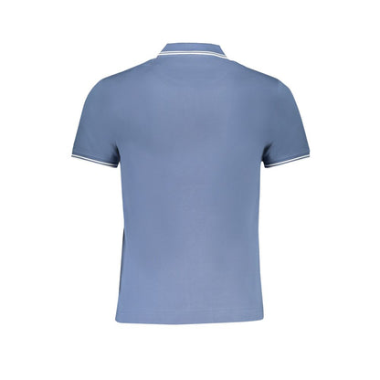 Blue Cotton Polo Shirt