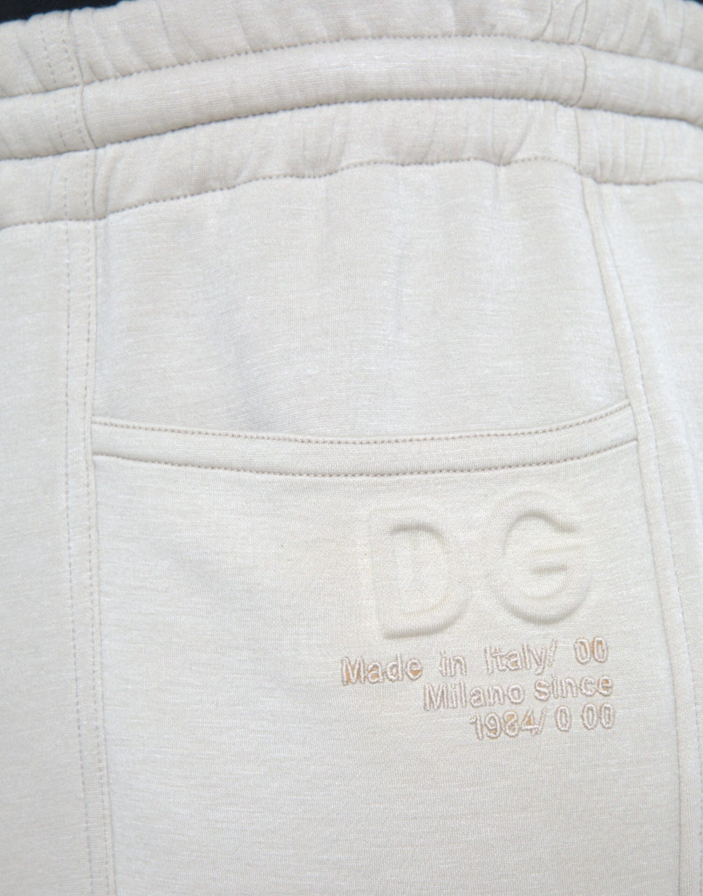 Off White Viscose Cargo Jogger Sweatpants Pants