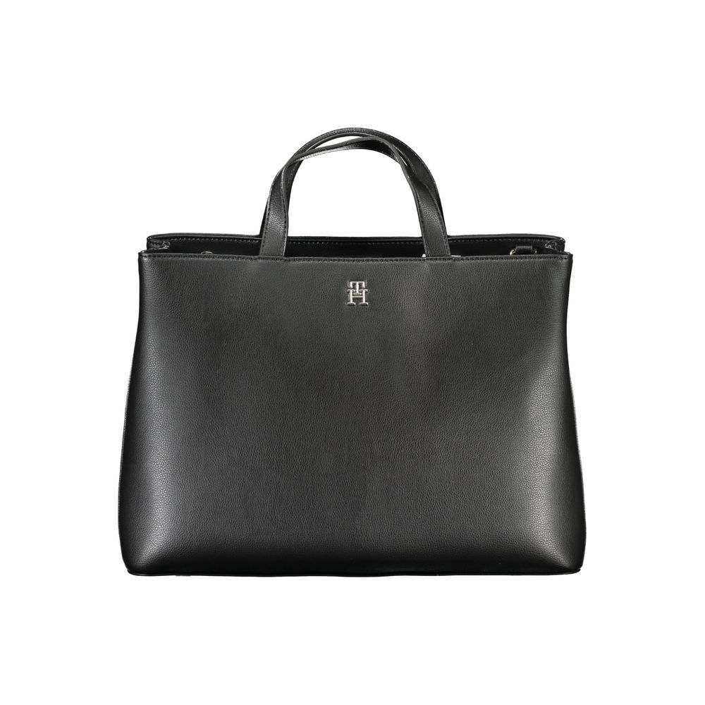 Black Polyester Handbag