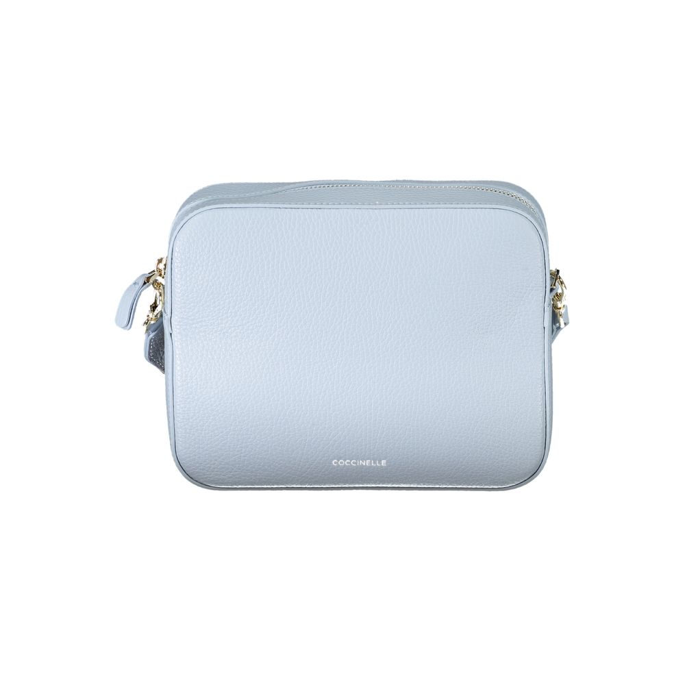 Light Blue Leather Handbag