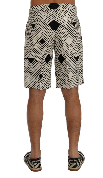 Chic Striped Casual Shorts - Hemp & Linen Blend