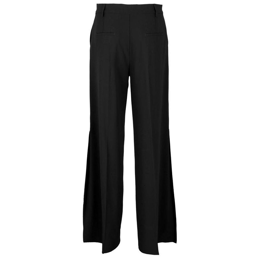 Black Polyester Jeans & Pant