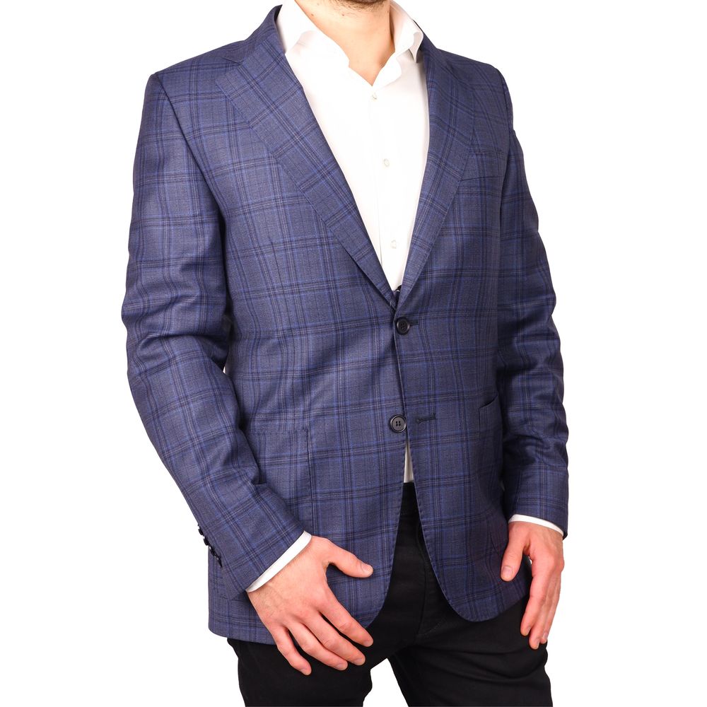 Light Blue Wool Vergine Blazer