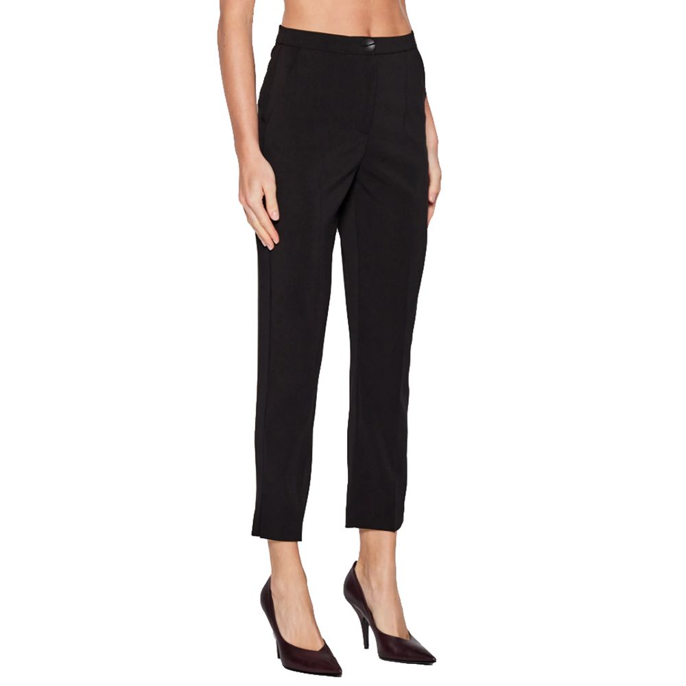 Chic High-Waist Cigarette Trousers