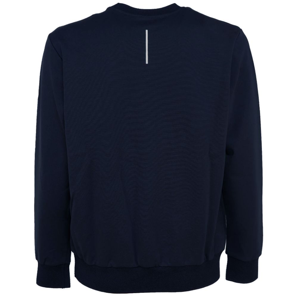 Sleek Navy Technical Fabric Crewneck