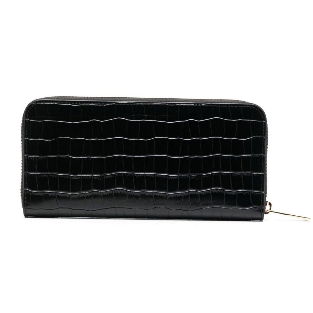 Elegant Croco Print Leather Wallet