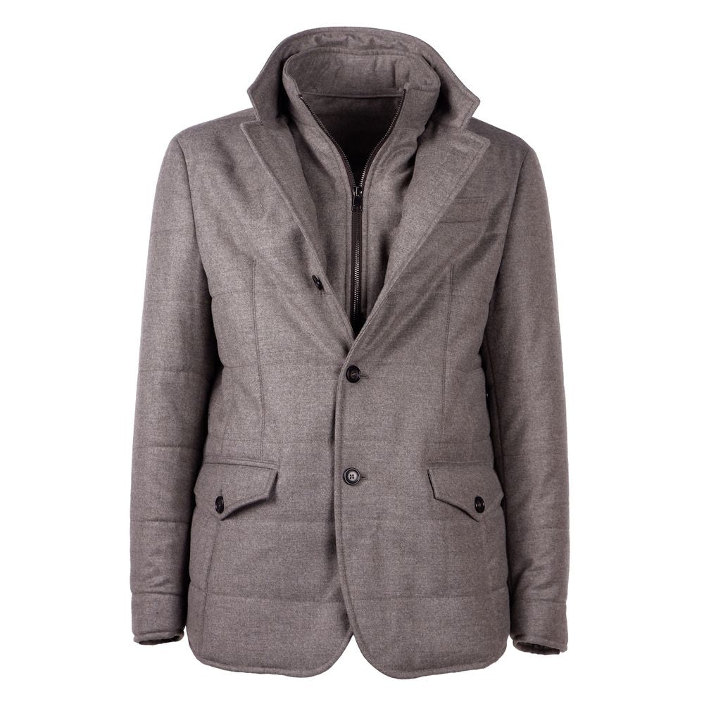 Elegant Wool Cashmere Men's Coat