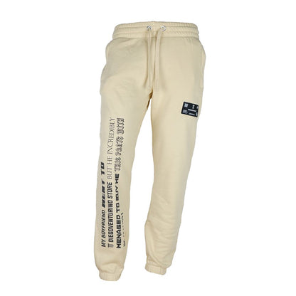 Beige Cotton Men's Trouser