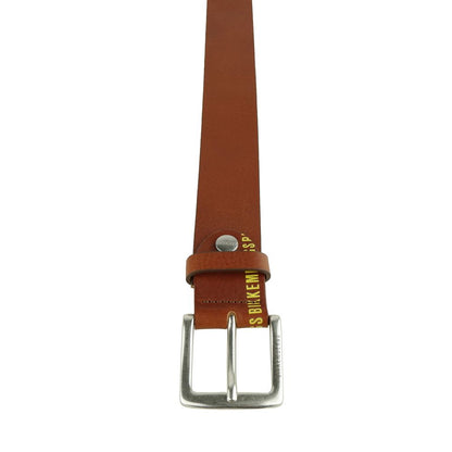 Elegant Cognac Leather Belt for Men