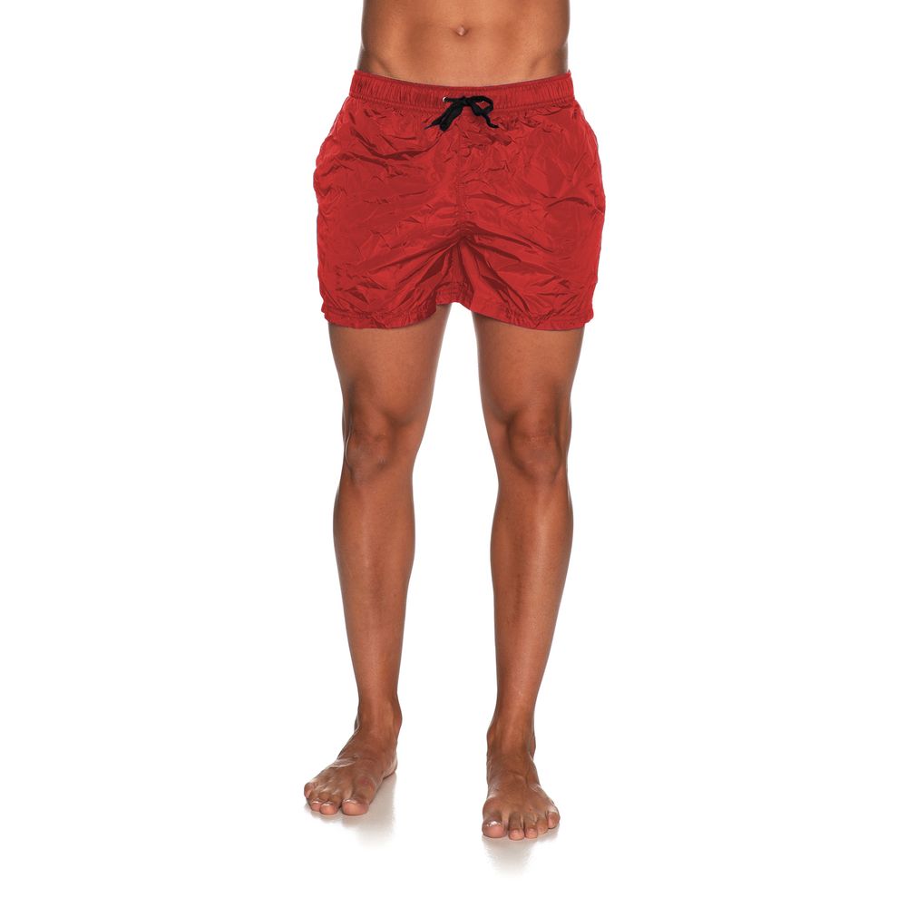 Red Nylon Men's Swimsuit