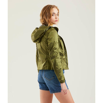 Green Polyamide Women Jacket