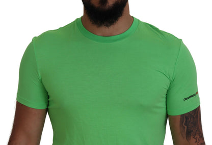 Green Modal Short Sleeves Crewneck T-shirt