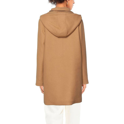 Brown Wool Women Coat