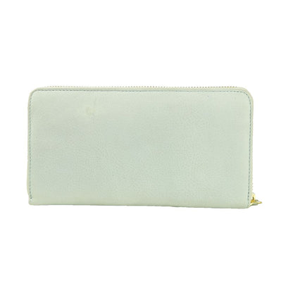 Gray Calfskin Women Wallet