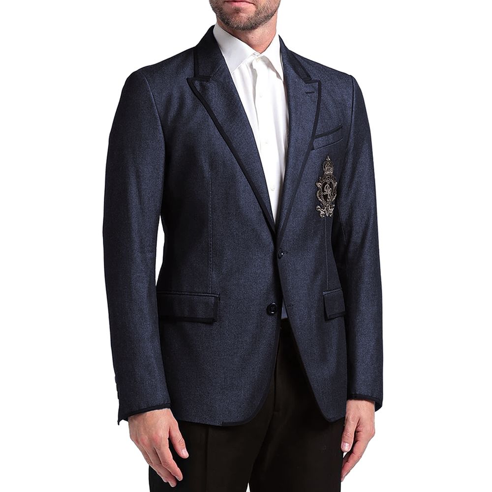 Blue Cotton Blazer