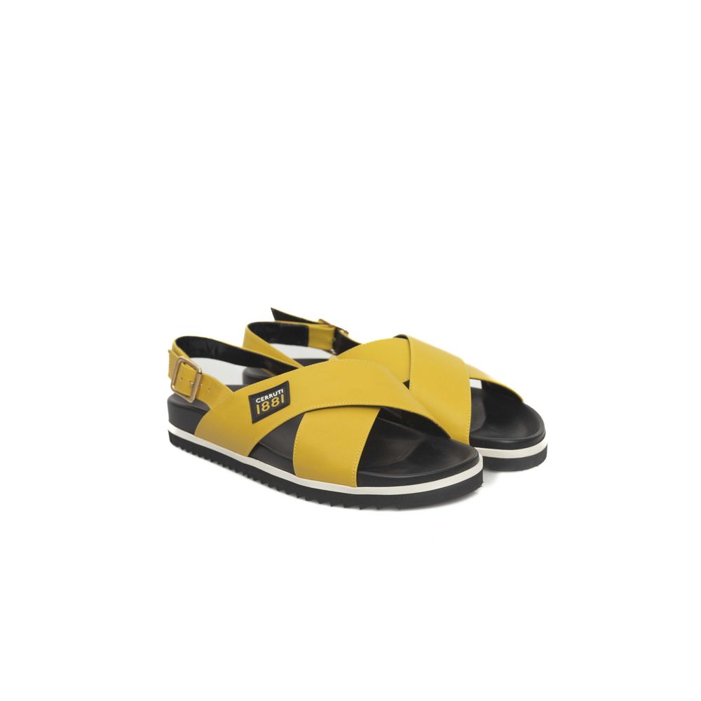 Yellow Leather Women Sandal