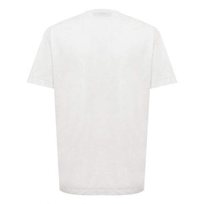 Chic White Cotton Staple Tee