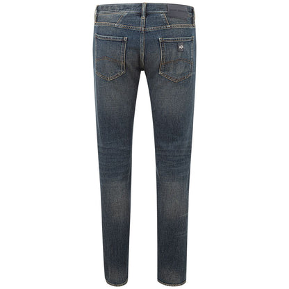 Elevated Blue Cotton Denim