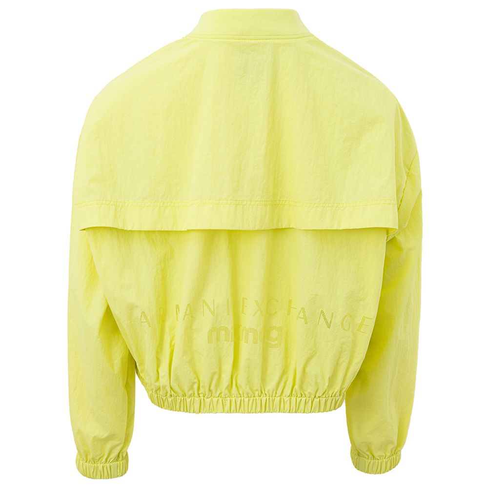 Chic Yellow Polyamide Jacket for Women