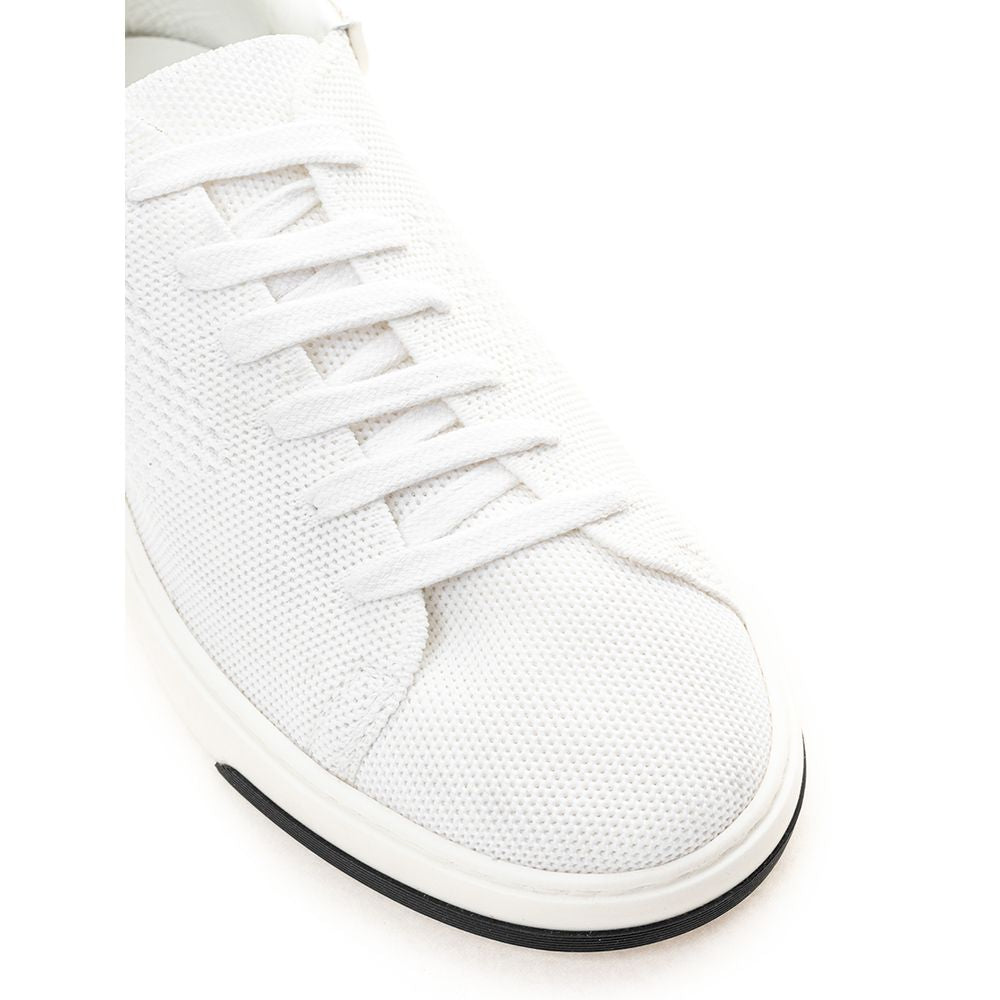 Elegant White Leather Sneakers